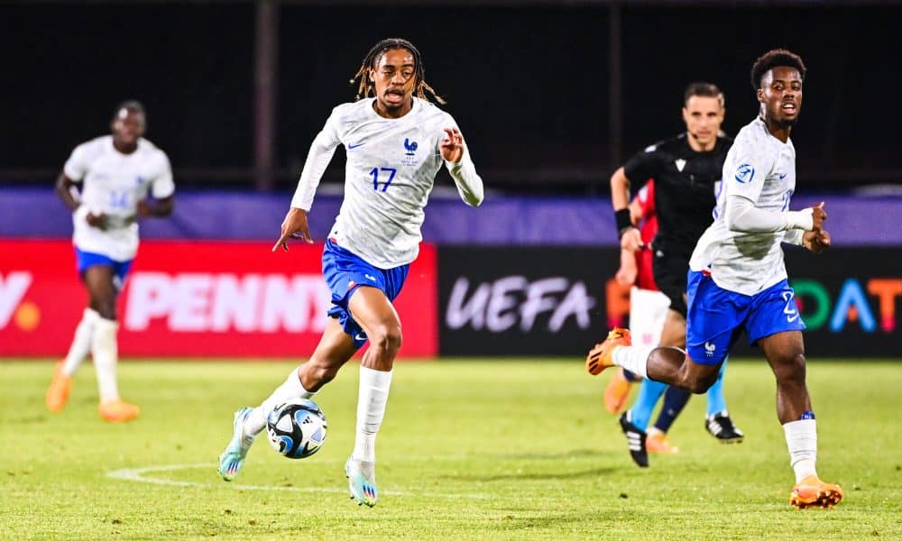 Courtisé en Angleterre mais aussi en Allemagne, Elye Wahi, la pépite de Montpellier, pourrait finalement rester en Ligue 1 cet été pour rejoindre le RC Lens durant ce mercato (iconsport)