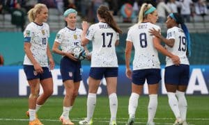 L'expérimentée Megan Rapinoe et les Etats-unis devraient avoir fort à faire face à la Suède à l'occasion des huitièmes de finale de la Coupe du monde féminine 2023 (iconsport)